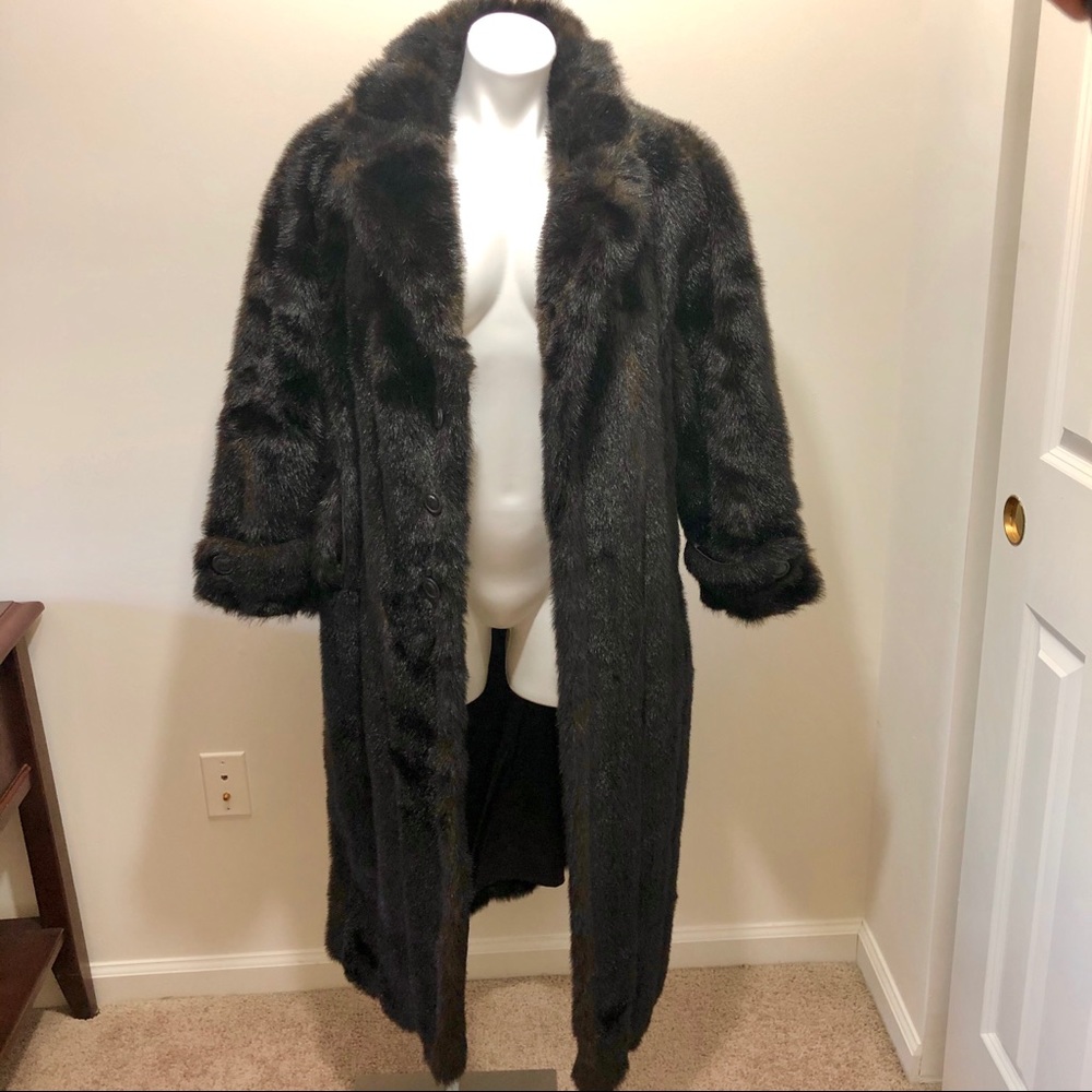 Faux Fur Brown Coat Gatsby Style
